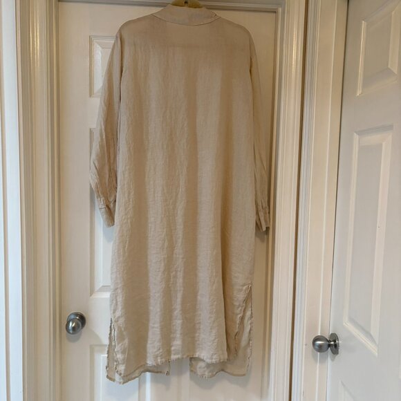 CP Shades Elle Linen Dress, Sand L - Picture 6 of 6